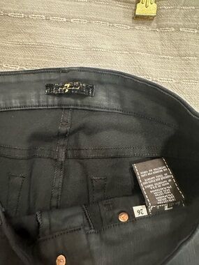 7 For All Mankind Women's Black Skinny Jeans